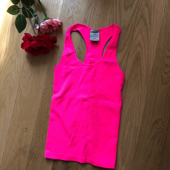 phat Buddha Tops - Phat Buddha neon pink racer back tank seamless one size